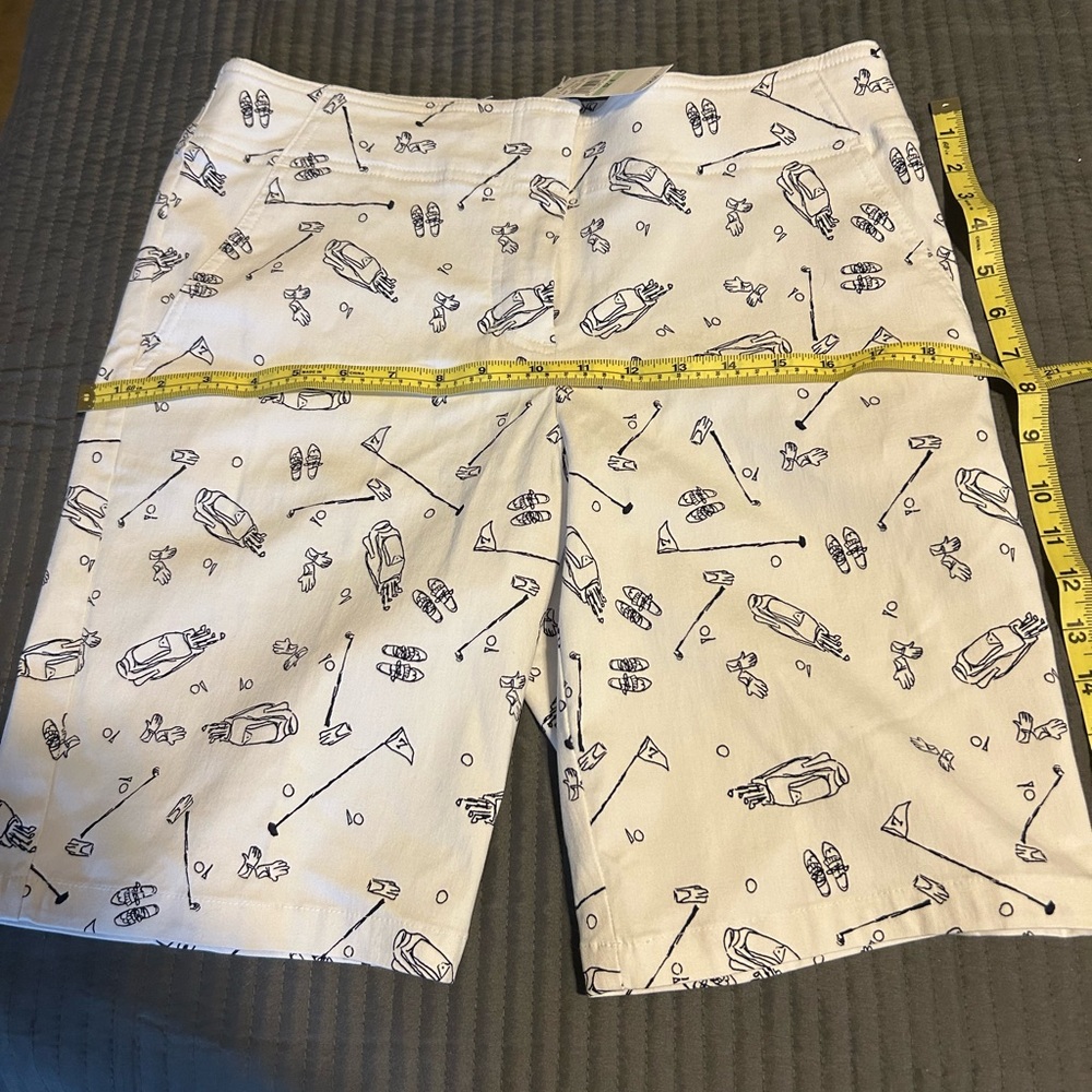 Izod Golf Polo Shirt with golf Patterned Shorts stretch, wicking, sun control - Picture 3 of 7